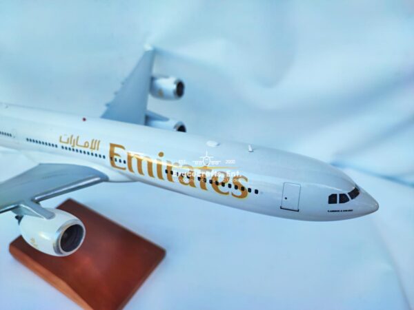 Model of Airbus A340-500 Emirates Airlines with detailed craftsmanship.